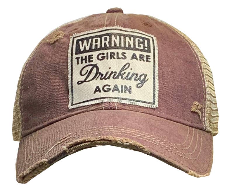 Girls Night Hat | "Warning The Girls Are Drinking Again" Snapback Cap - Cotton Patch